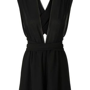 Black Convertible Romper